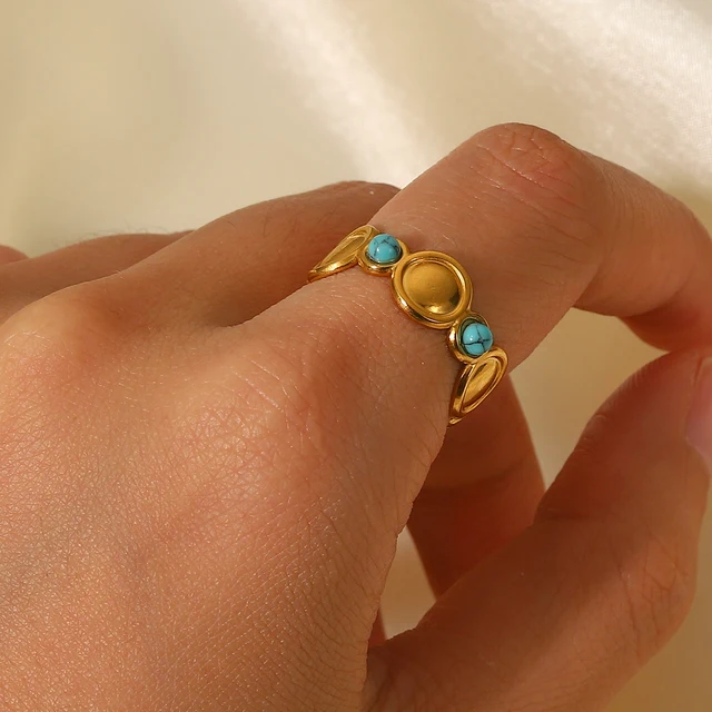 Turquoise Beads - Ring