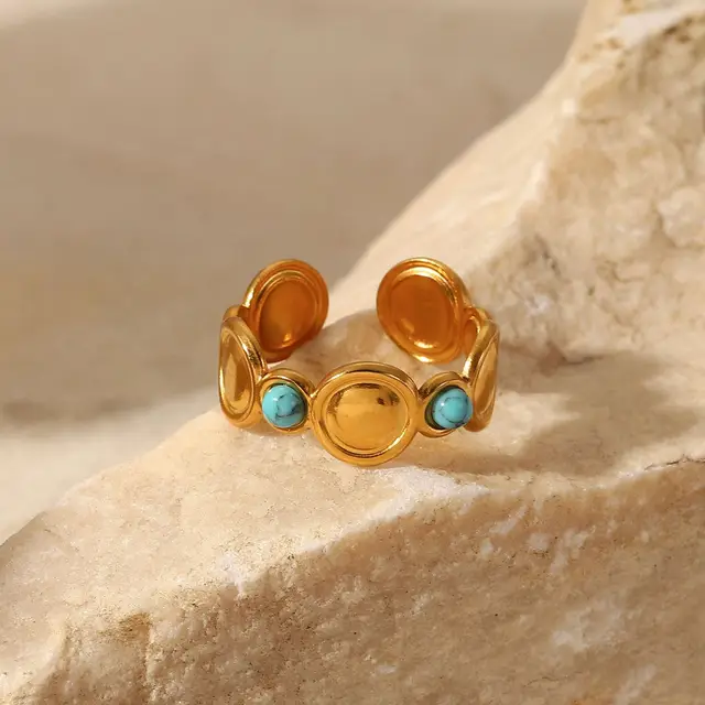 Turquoise Beads - Ring