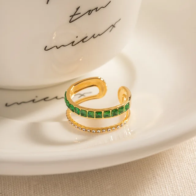 Green Layers - Ring