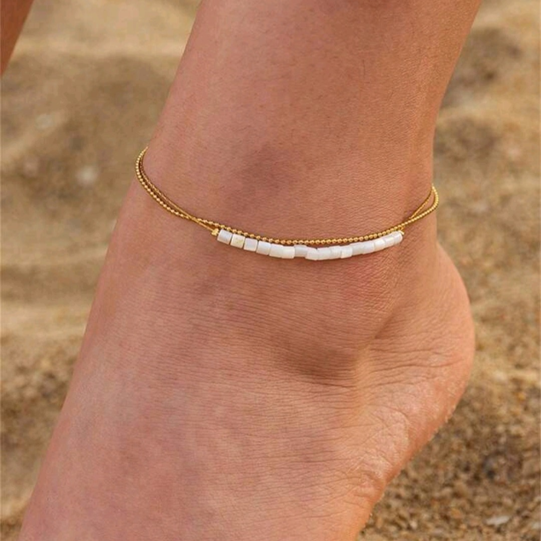 Beach Romance - 2 Layers Anklet