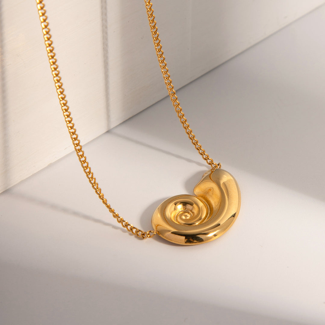 Golden Swirl - Necklace