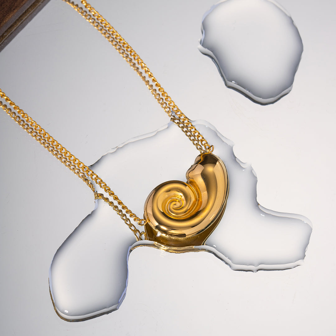 Golden Swirl - Necklace